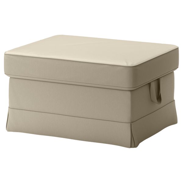 Чехол на табурет для ног ЭКТОРП, Тигельшо бежевый - фото 1