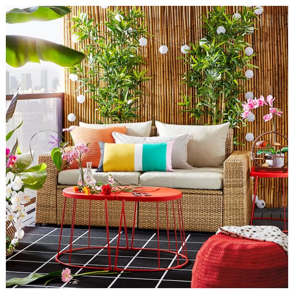 2-местный модульный диван, садовый, коричневый/Холло бежевый 161x82x82 см IKEA СОЛЛЕРОН 992.414.87 - фото 2