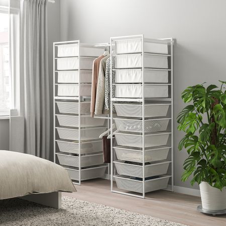 Каркас проволочной корзины, текстильные корзинные, штанги 142-178x51x173 см IKEA JONAXEL ЙОНАКСЕЛЬ 292.976.56