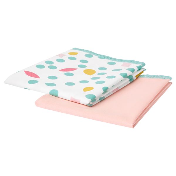 Полотенце кухонное УДДИГ, светло-розовый, точечный (50x70 см) - схема-чертеж с размерами