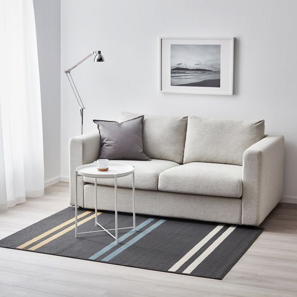 Ковер, короткий ворс, черный, разноцветный 120x180 см IKEA ШЕЛЬДЕ 103.914.80 - фото 3