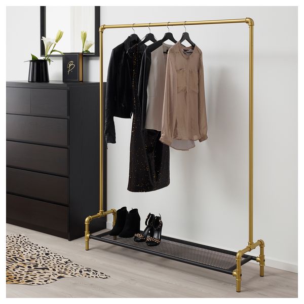 Напольная вешалка ОМЕДЕЛЬБАР, черный, золотой (125x36 см) - фото 2