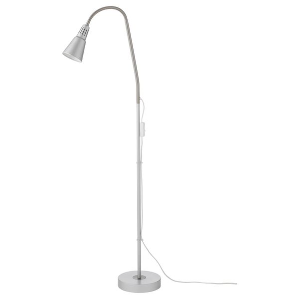 Светильник напольный для чтения КВАРТ, серебристый - фото 1