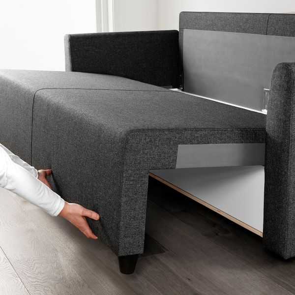 3-местный диван-кровать, Рудорна темно-серый IKEA BRISSUND БРИССУНД 204.472.88 - фото 4