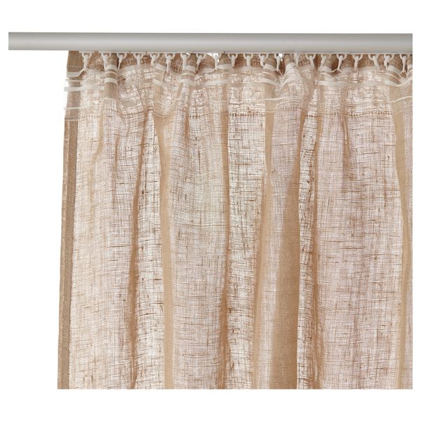 Гардины, 1 пара АРЬЯ, бежевый (145x270 см) - схема-чертеж с размерами