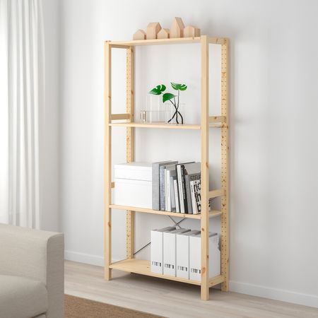 1 секция/полки, сосна 89x30x179 см IKEA IVAR ИВАР 392.483.16