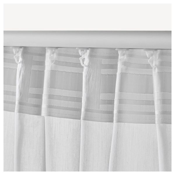 Гардины, 1 пара, белый, 145x300 см IKEA ВИВАН 103.706.04 - фото 4