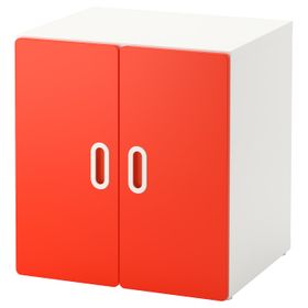 Шкаф, белый, красный 60x50x64 см IKEA STUVA СТУВА / FRITIDS ФРИТИДС 092.794.89