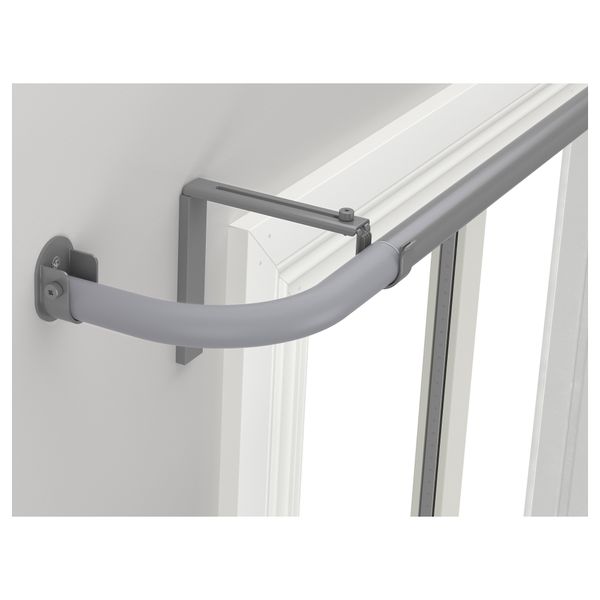 Гардинный карниз, комбинация для эркера ХУГАД, серебристый - фото 1