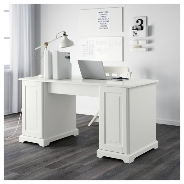 Письменный стол ЛИАТОРП, белый (145x65 см) - фото 3