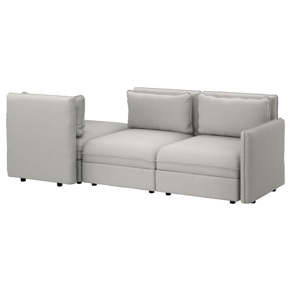 3-местный диван-кровать ВАЛЛЕНТУНА, Оррста светло-серый - фото 1