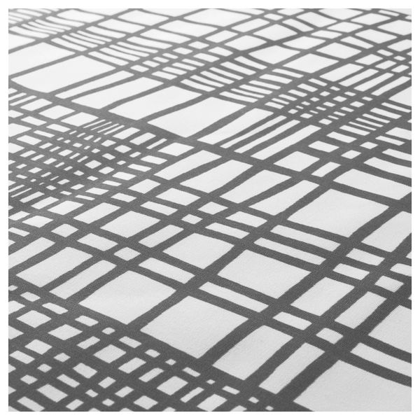 Узкая гардина ЛЮККЕЛИ, белый, серый (60x300 см) - схема-чертеж с размерами