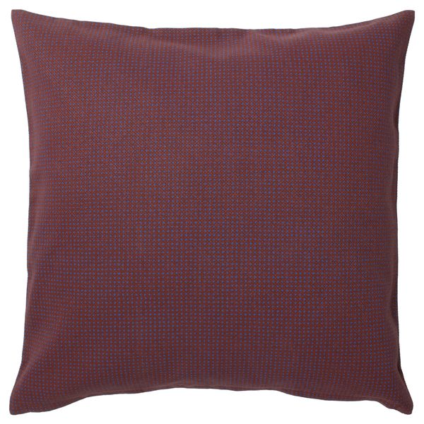 Чехол на подушку ЮППЕРЛИГ, темно-красный, точечный (50x50 см) - фото 2