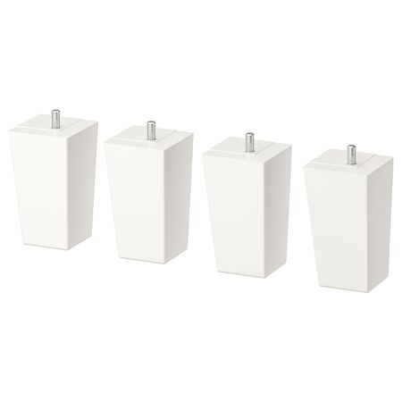 Ножка, белый, дерево 11 см IKEA LÄTTHET ЛЭТТХЕТ 703.955.93
