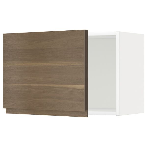 Навесной шкаф, белый/Воксторп под грецкий орех 60x40 см IKEA METOD МЕТОД 194.459.83 - фото 1