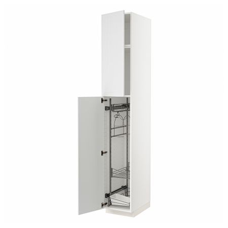 Высокий шкаф с отделением для аксессуаров для уборки IKEA METOD МЕТОД 394.597.47