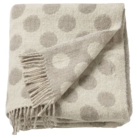 Плед, бежевый 150x200 см IKEA RÅVAROR РОВАРОР 504.618.76