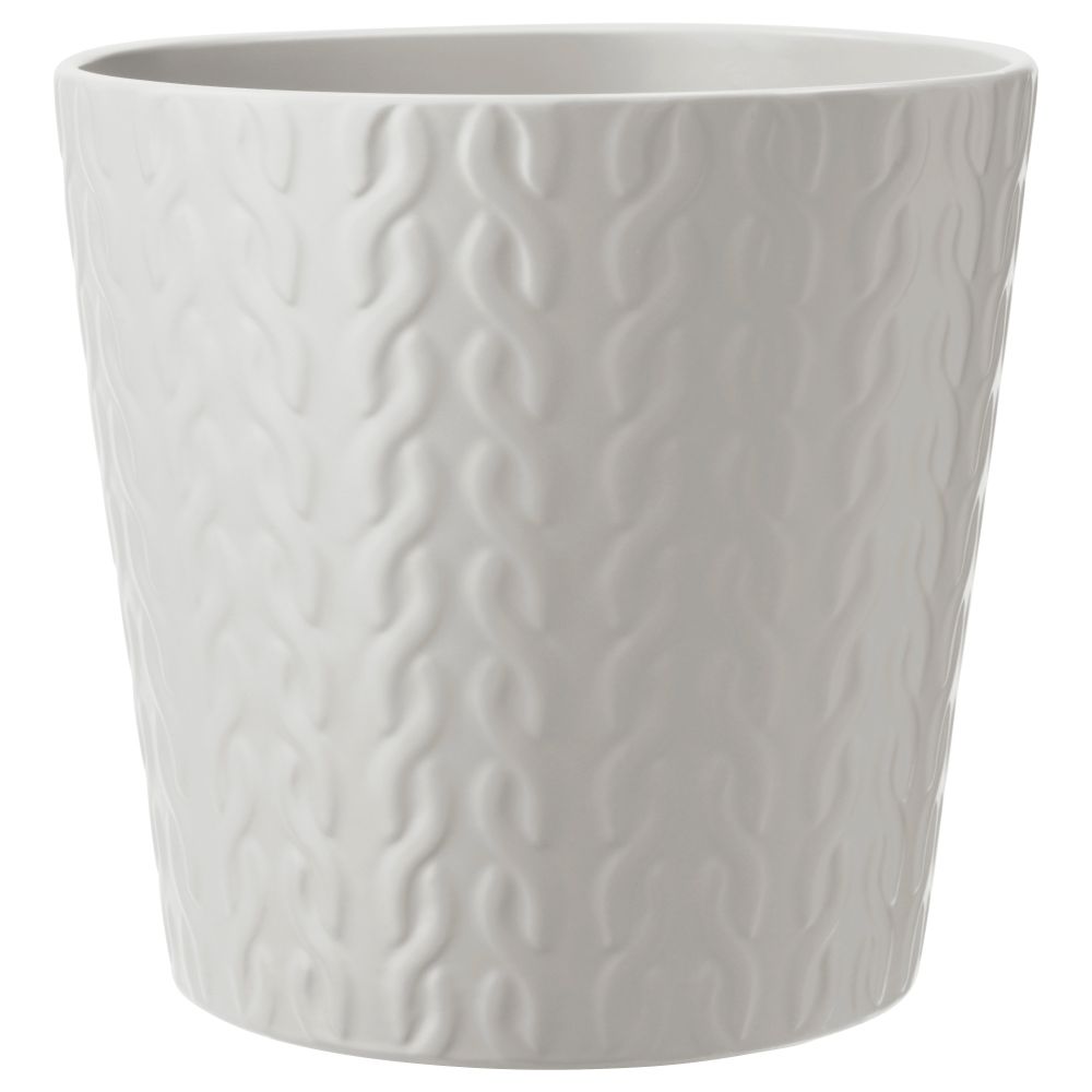 Кашпо ВИНТЕР 2017, светло-серый (12 см) - фото 1