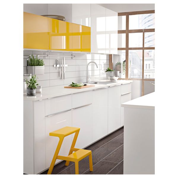 Дверь ЕРСТА, глянцевый желтый - схема-чертеж с размерами