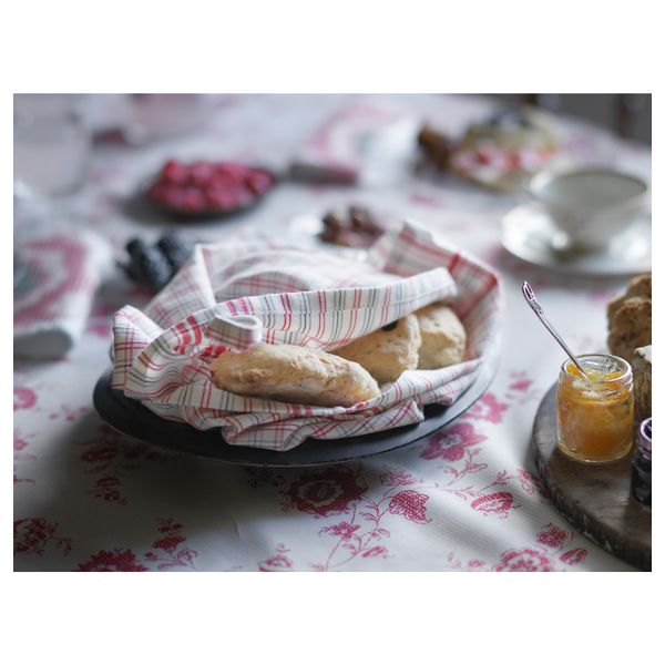 Полотенце кухонное ИНБЬЮДАНДЕ, цветок, квадраты (50x70 см) - схема-чертеж с размерами