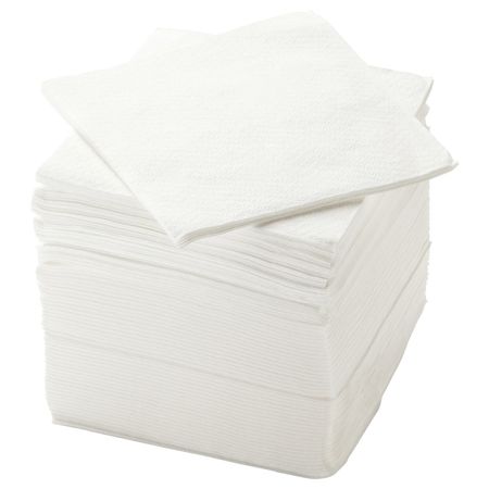 Салфетка бумажная, белый 30x30 см IKEA STORÄTARE СТОРЭТАРЕ 904.591.69