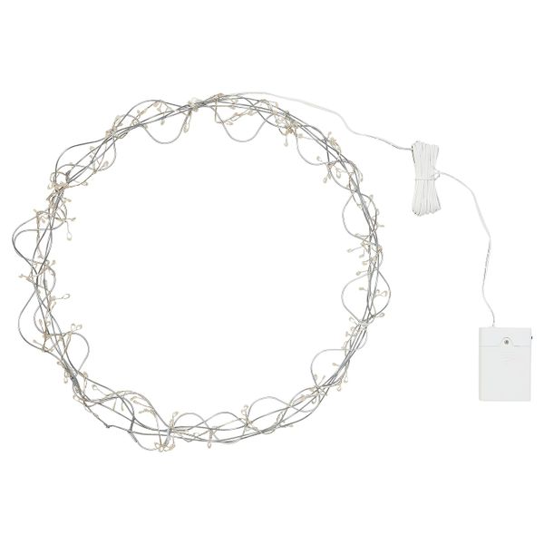 Подвесной светильник, светодиодный, с батарейным питанием круглой формы IKEA STRÅLA СТРОЛА 004.768.61 - схема-чертеж с размерами