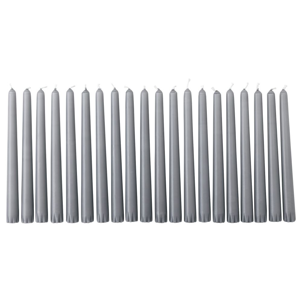 Неароматическая свеча ВИНТЕР 2015, серый (23 см) - фото 1
