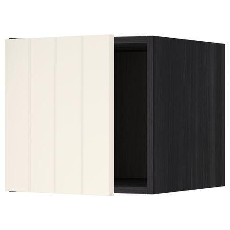 Верхний шкаф МЕТОД, черный, Хитарп белый с оттенком (40x40 см)