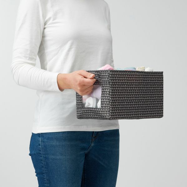 Коробка, черный желтый/бирюзовый 18x27x17 см IKEA UPPRYMD УППРЮМД 904.622.56 - фото 3