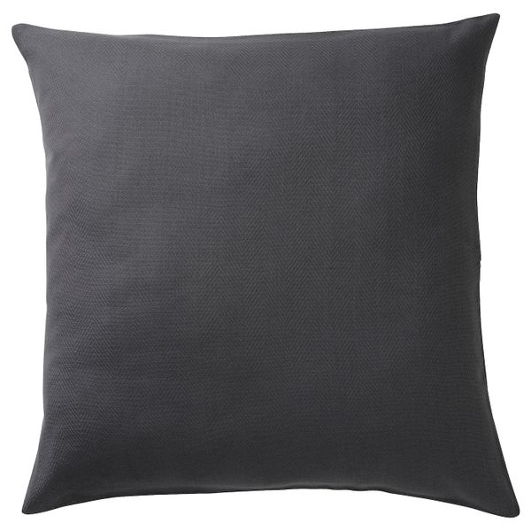 Чехол на подушку, антрацит 50x50 см IKEA PRAKTSALVIA ПРАКТСАЛЬВИА 905.115.77 - фото 1