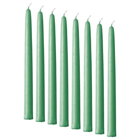 Неароматическая свеча, зеленый 25 см IKEA KLOKHET КЛОКХЕТ 404.638.90