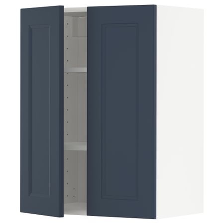 Навесной шкаф с полками, 2 дверцы IKEA METOD МЕТОД 494.565.31