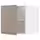 METOD Верхний шкаф д/холодильн/морозильн - белый/Upplöv матовый темно-бежевый 60x60 см