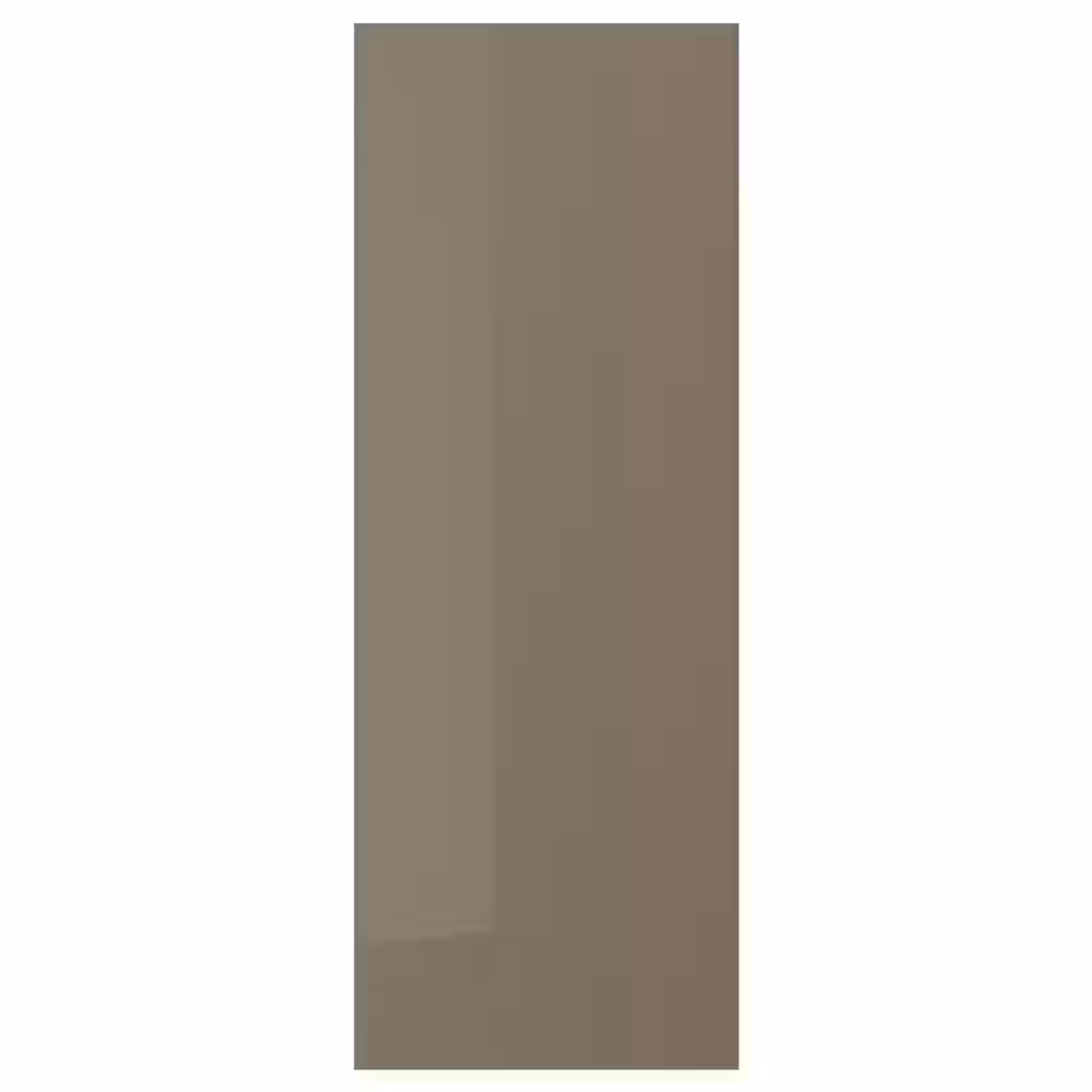 VOXTORP Накладная панель - глянцевый темный серо-коричневый 39x106 см - фото 1