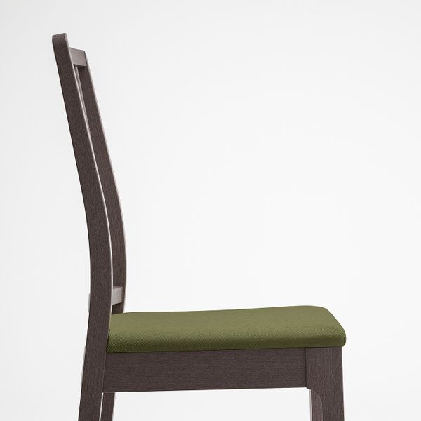 Стул, темно-коричневый/Рамна оливково-зеленый IKEA EKEDALEN ЭКЕДАЛЕН 893.180.76 - фото 4