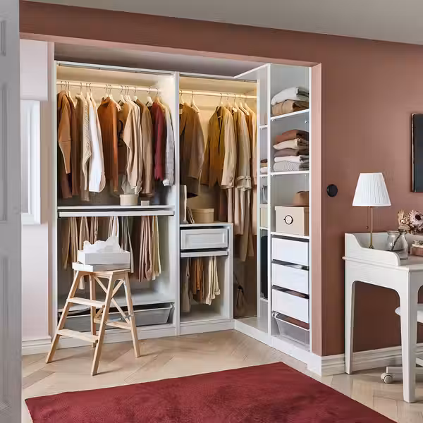 PAX Гардероб угловой - белый 211/161x201 см - фото 2