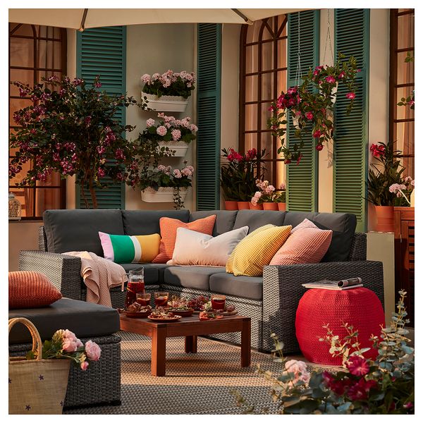 Модульный Угловой 3-местный диван, садовый IKEA SOLLERÖN СОЛЛЕРОН 092.877.95 - фото 3