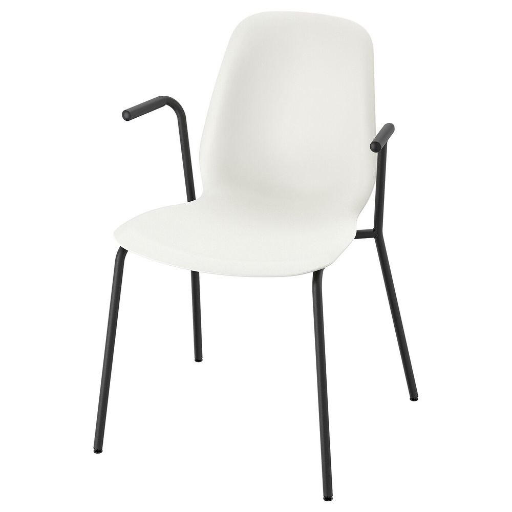 Легкое кресло, белый, Дитмар черный IKEA ЛЕЙФ-АРНЕ 592.271.86 - фото 1