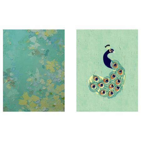 Набор постеров, 2 штуки ТВИЛЛИНГ, Зеленые вариации (30x40 см)