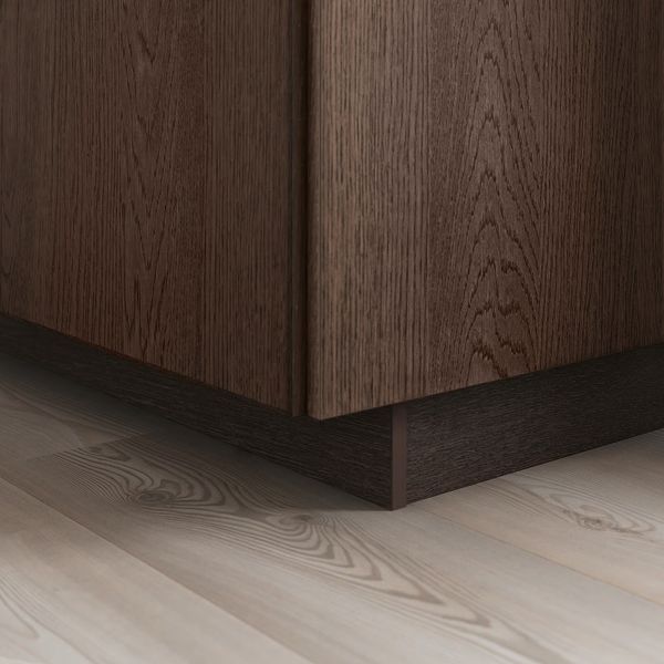 SINARP Цоколь - коричневый под дерево 220x8 см - фото 2