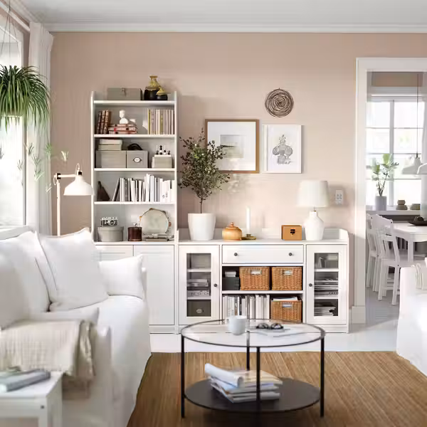 VITTSJÖ Журнальный стол - черно-коричневый/стекло 75 см - фото 5