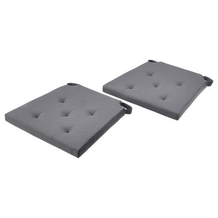 JUSTINA Подушка на стул - серый 42/35x40x4 см
