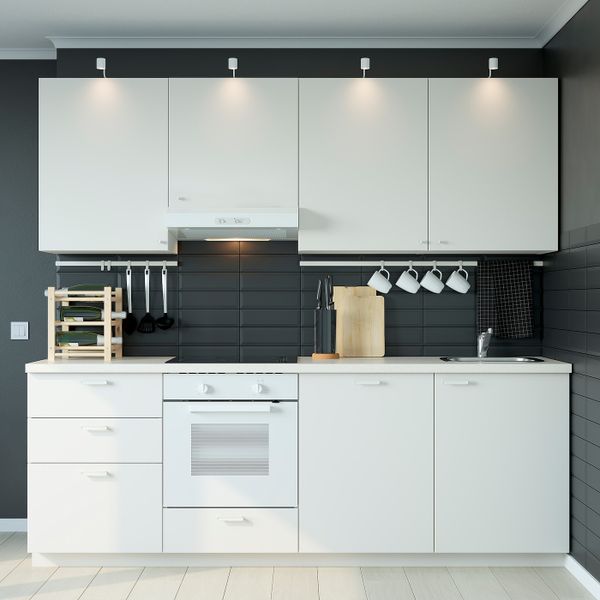 Кухня, белый/Веддинге белый 240x60x228 см IKEA METOD МЕТОД 193.873.32 - схема-чертеж с размерами