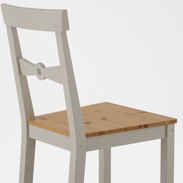 Стул, светлая морилка антик/серый IKEA GAMLEBY ГЭМЛЕБИ 303.608.78 - фото 7