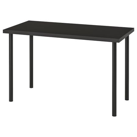 Стол, черно-коричневый/черный 120x60 см IKEA LINNMON ЛИННМОН / ADILS АДИЛЬС 692.794.53
