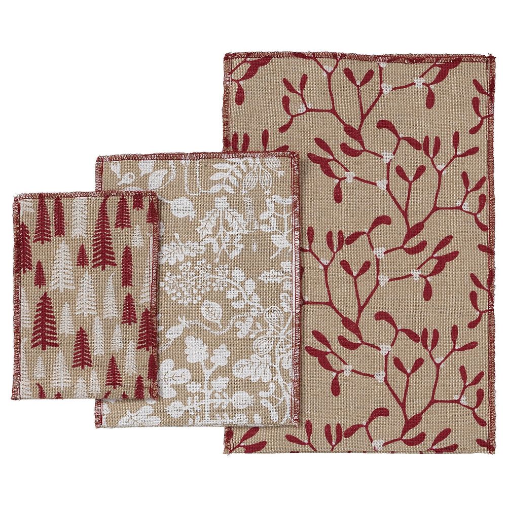 Подарочный пакет, 3 штуки, джут неокрашенный IKEA VINTER 2021 ВИНТЕР 2021 404.997.09 - фото 1