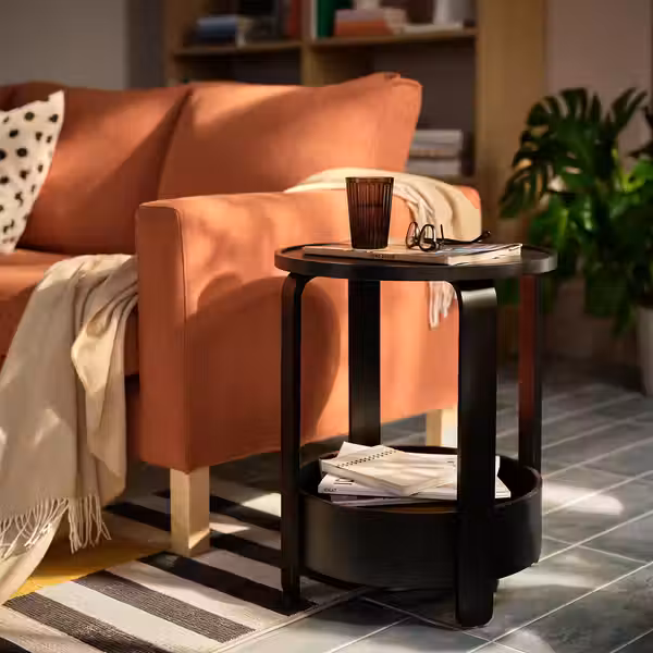 BORGEBY Придиванный столик - чёрный 46 см - фото 3