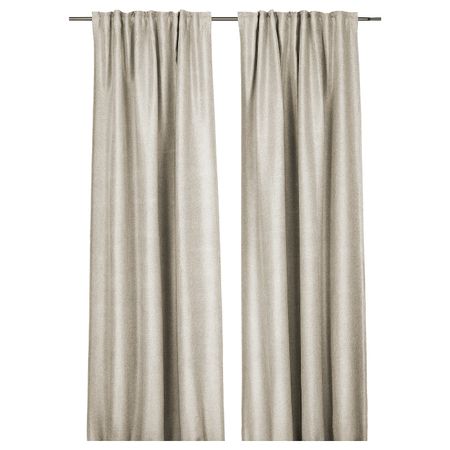 Затемняющие гардины, 2 шт., естественный 145x300 см IKEA INGIMUNDA ИНГИМУНДА 104.803.96