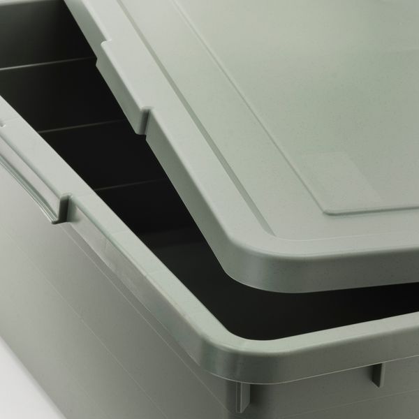 Контейнер с крышкой, серо-зеленый, 50x77x19 см IKEA SOCKERKAKA СОККЕРТАКАBIT СОККЕРБИТ 205.169.60 - фото 3