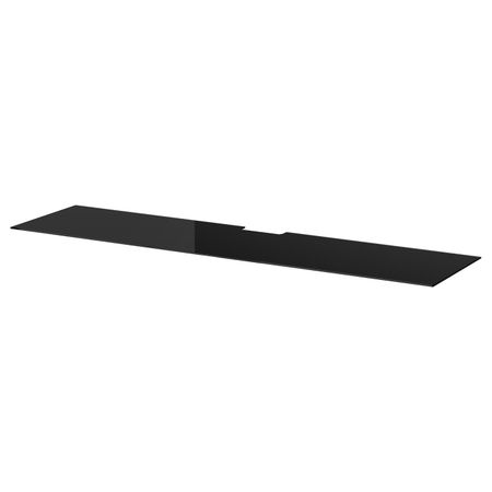 Верхняя панель для ТВ, стекло черный 180x40 см IKEA BESTÅ БЕСТО 503.839.06
